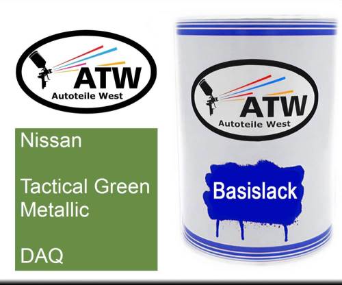 Nissan, Tactical Green Metallic, DAQ: 500ml Lackdose, von ATW Autoteile West.